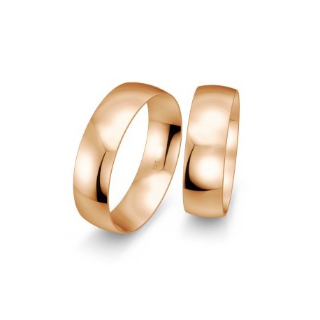 Klasikiniai 6 mm vestuviniai žiedai „Aukso gija"