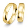 5 mm klasikiniai geltono aukso vestuviniai žiedai „Aukso gija"