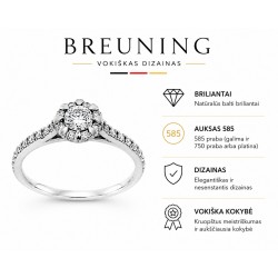 Žiedas Breuning Soliaktion su briliantais