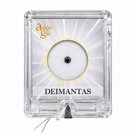 Deimantas 0,144ct su LPR sertifikatu (juodasis-modifikuotas)