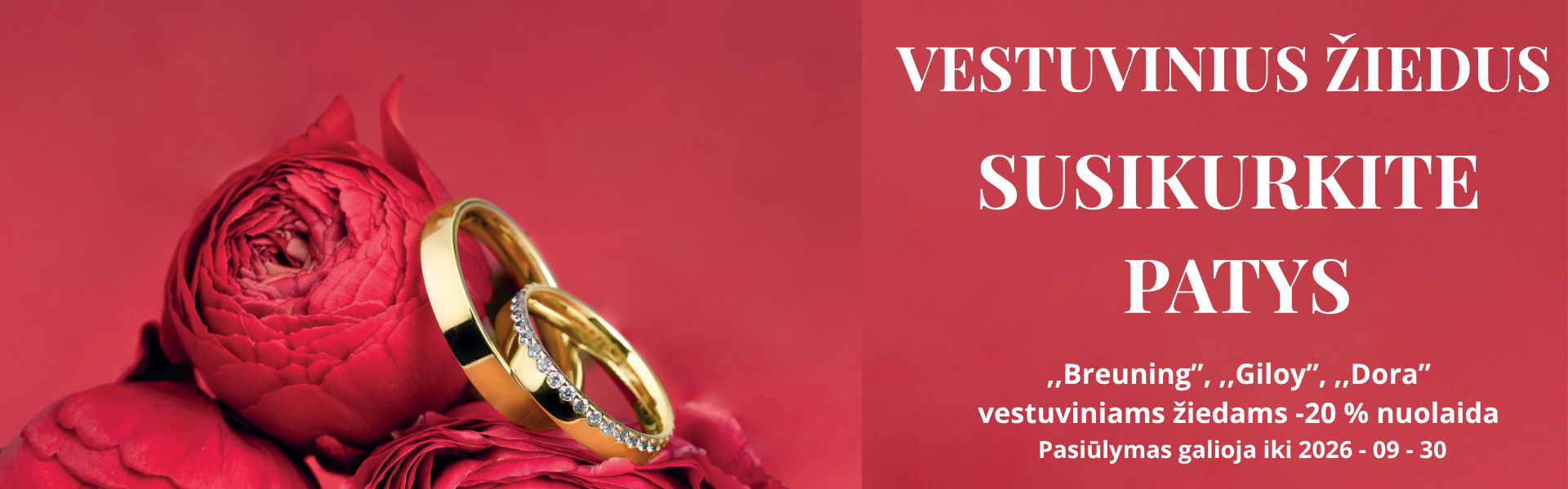 SUSIKURKITE VESTUVINIUS ŽIEDUS PATYS